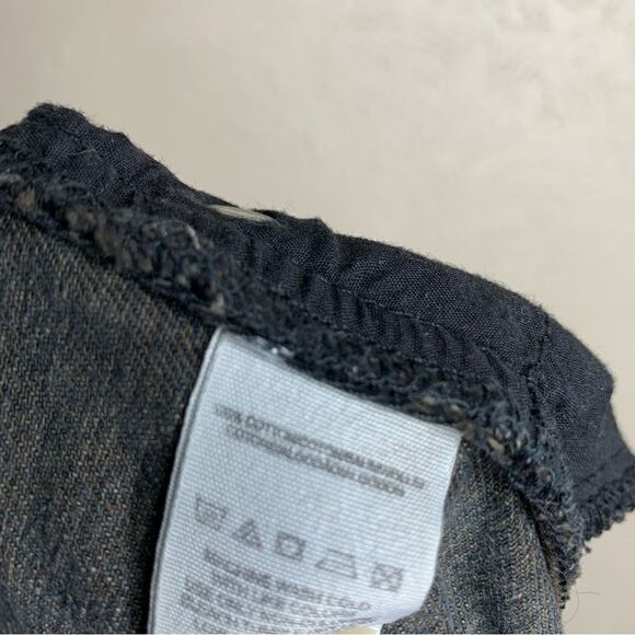 Free people runaway raw cut black brown denim shorts - Picture 9 of 9